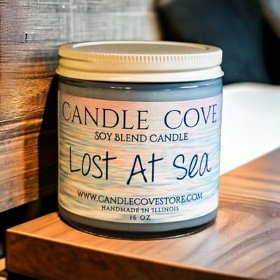 Candle Cove Lost at Sea Candle  16 oz - Candle Cove Store