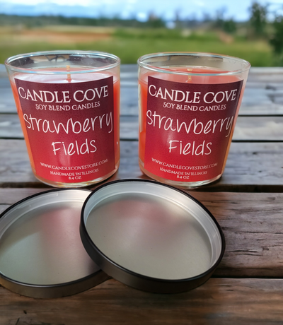 Candle Cove Strawberry Fields Scented Candle 8.4 oz - Candle Cove Store