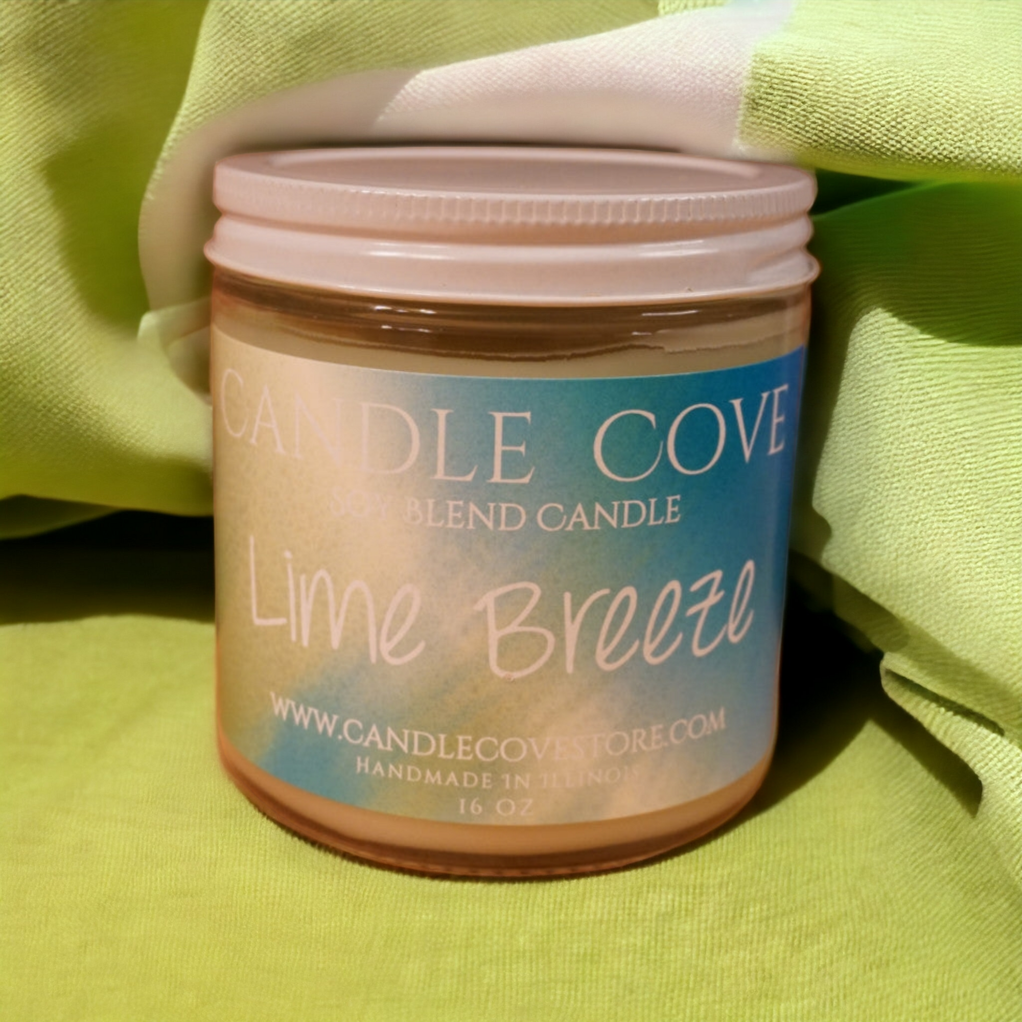 Candle Cove Lime Breeze Candle  16 oz - Candle Cove Store