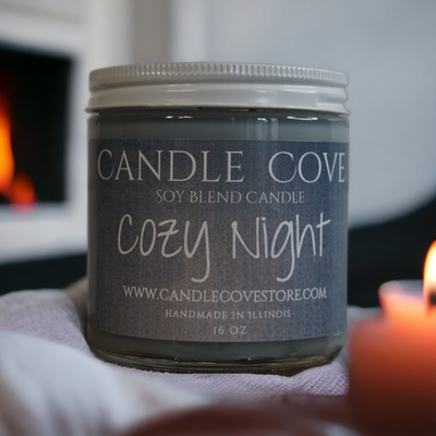 Candle Cove Cozy Night Candle 16oz - Candle Cove Store