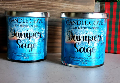 Candle Cove Juniper Sage Candle 8.4 oz - Candle Cove Store