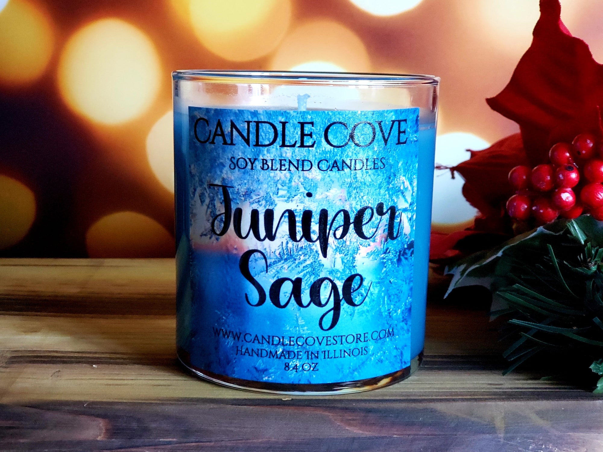 Candle Cove Juniper Sage Candle 8.4 oz - Candle Cove Store