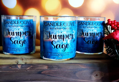 Candle Cove Juniper Sage Candle 8.4 oz - Candle Cove Store