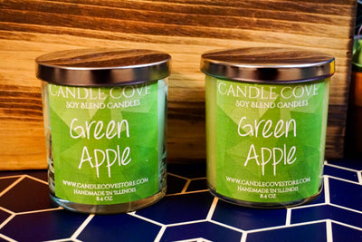 Candle Cove Green Apple Candle 8.4 oz - Candle Cove Store