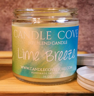 Candle Cove Lime Breeze Candle  16 oz - Candle Cove Store