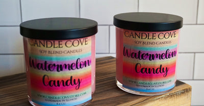 Candle Cove Watermelon Candy Candle 8.4oz - Candle Cove Store