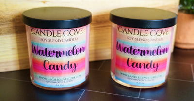 Candle Cove Watermelon Candy Candle 8.4oz - Candle Cove Store