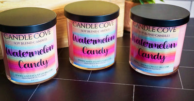 Candle Cove Watermelon Candy Candle 8.4oz - Candle Cove Store