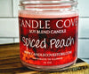 Candle Cove Spiced Peach Candle 16 oz - Candle Cove Store