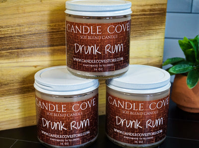 Candle Cove Drunk Rum Candle 16oz - Candle Cove Store