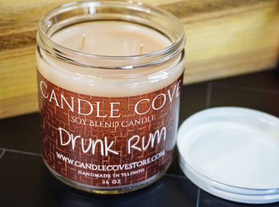 Candle Cove Drunk Rum Candle 16oz - Candle Cove Store