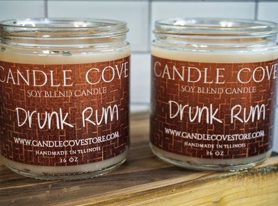 Candle Cove Drunk Rum Candle 16oz - Candle Cove Store