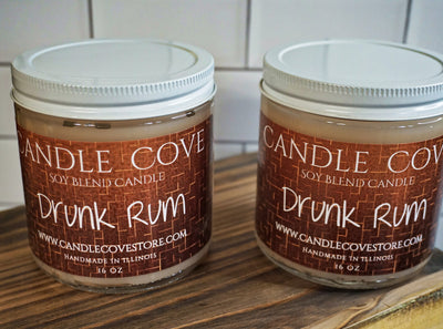 Candle Cove Drunk Rum Candle 16oz - Candle Cove Store